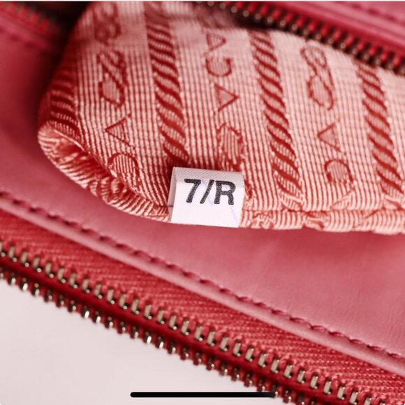 Prada Pink Nappa Gaufre Ruched Leather Two-Way Bag - Preowned - Picture 6 of 16